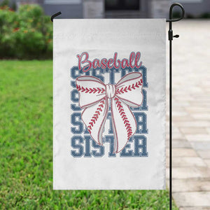Baseball Sister Garden Flag Coquette Bow Biggest Fan Sport Lovers Girl TS10 Print Your Wear