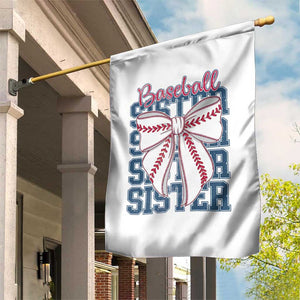 Baseball Sister Garden Flag Coquette Bow Biggest Fan Sport Lovers Girl TS10 Print Your Wear