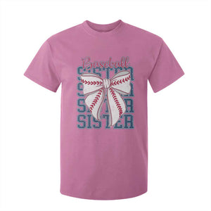 Baseball Sister T Shirt For Kid Coquette Bow Biggest Fan Sport Lovers Girl TS10 Azalea Print Your Wear