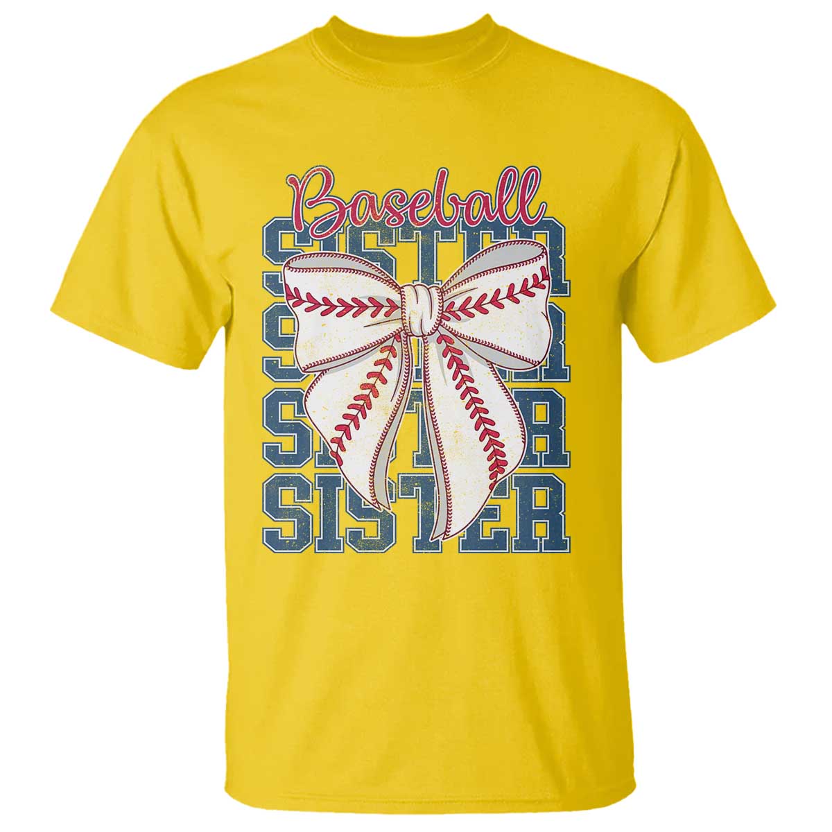 Baseball Sister T Shirt Coquette Bow Biggest Fan Sport Lovers Girl TS10 Daisy Print Your Wear