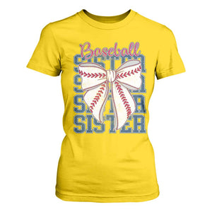 Baseball Sister T Shirt For Women Coquette Bow Biggest Fan Sport Lovers Girl TS10 Daisy Print Your Wear