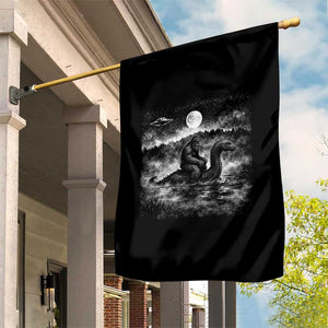 Bigfoot Loch Ness Monster Garden Flag Funny Retro Sasquatch Nessie Funny Cryptid Vintage Graphic TS10 Print Your Wear