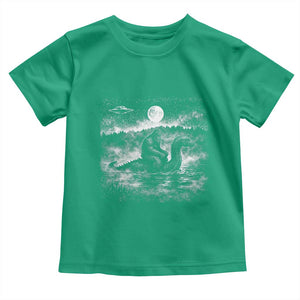 Bigfoot Loch Ness Monster Toddler T Shirt Funny Retro Sasquatch Nessie Funny Cryptid Vintage Graphic TS10 Irish Green Print Your Wear