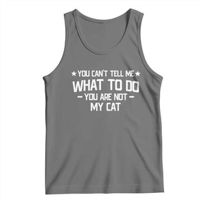 Funny Dog Lovers Tank Top You Cant Tell Me What To Do You Are Not My Dog TS10 Black Heather Print Your Wear