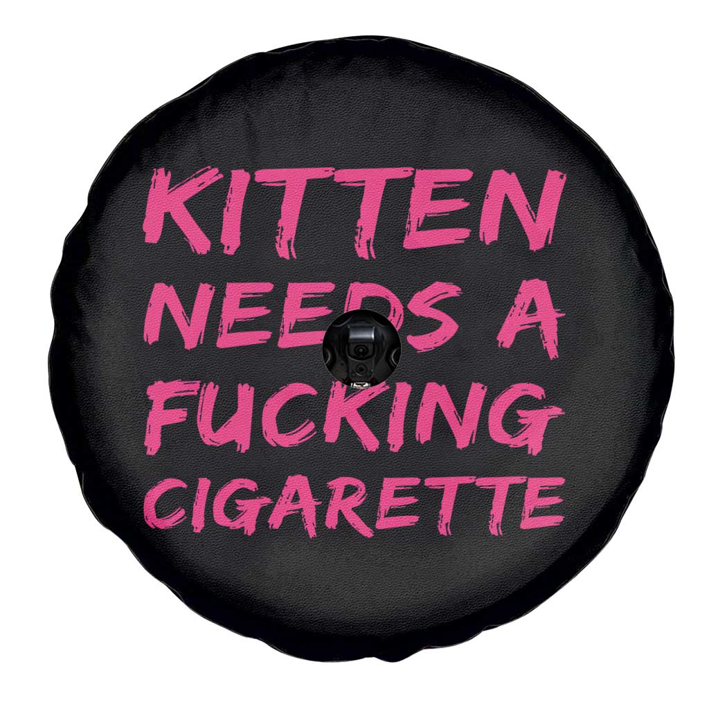 Kitten Needs A Fucking Cigarette Spare Tire Cover Funny Cat Joke Cat Meme TS10 Print Your Wear