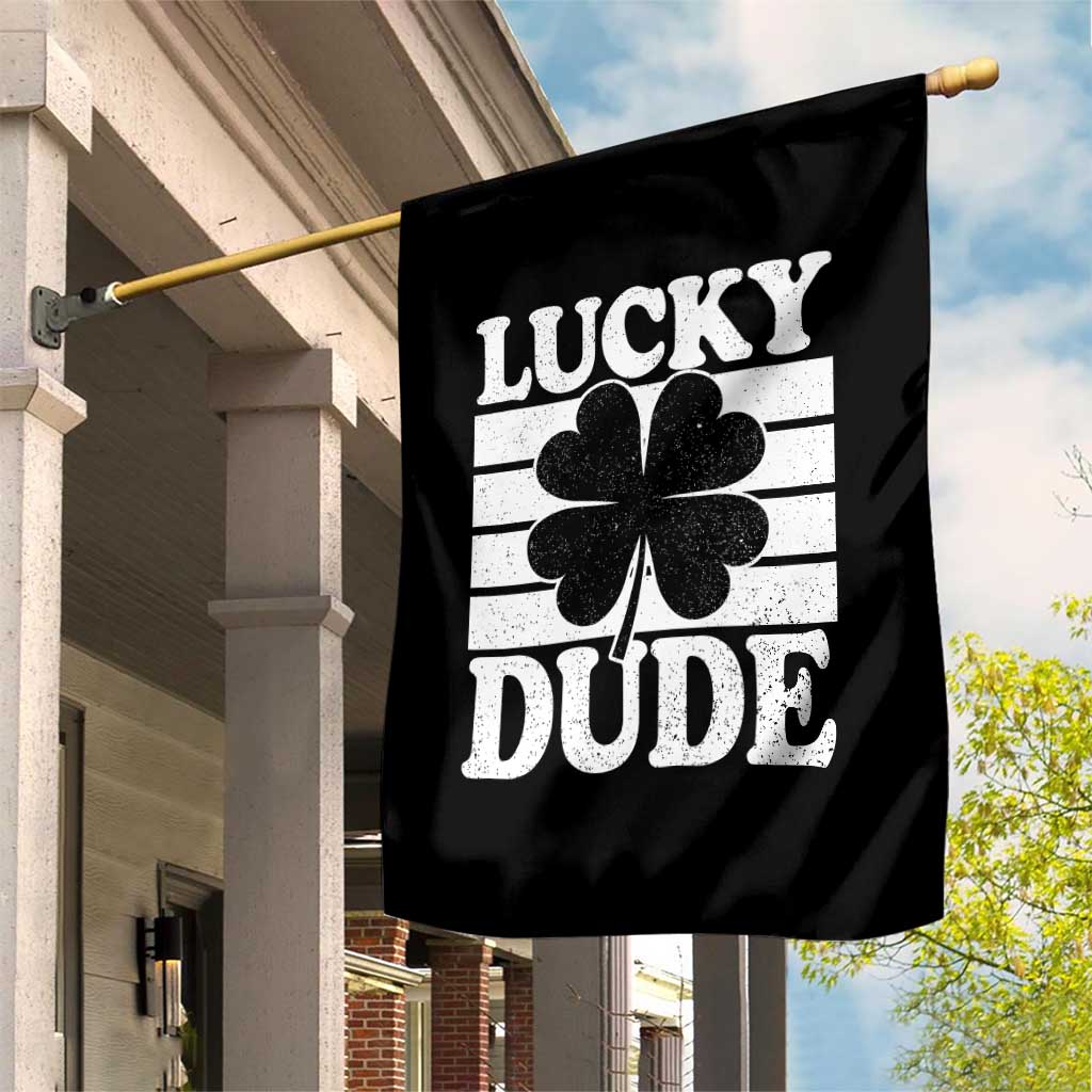 Funny Lucky Dude Garden Flag Irish Boys St Patricks Day TS10 Print Your Wear