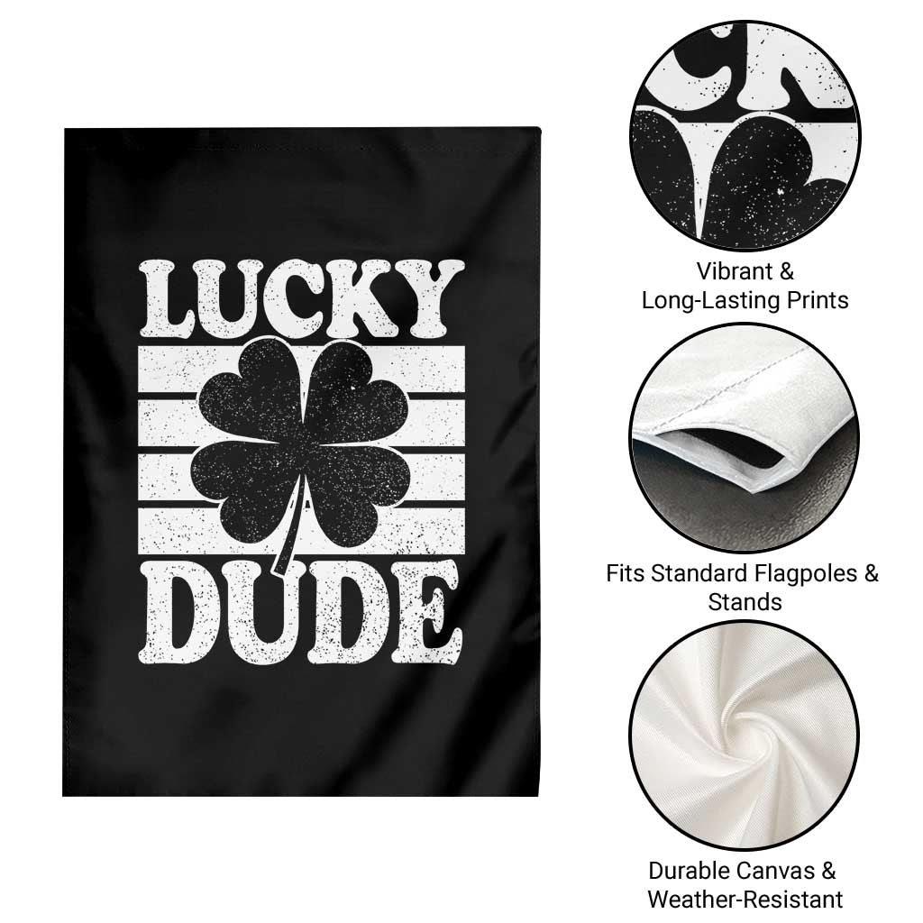 Funny Lucky Dude Garden Flag Irish Boys St Patricks Day TS10 Print Your Wear