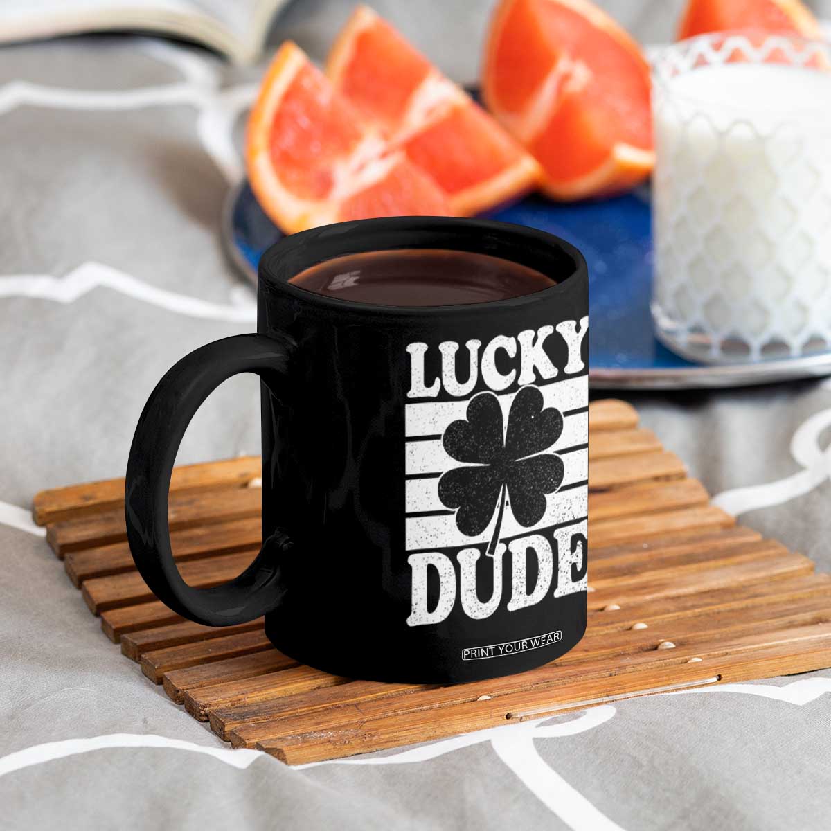 Funny Lucky Dude Coffee Mug Irish Boys St Patricks Day TS10 Print Your Wear
