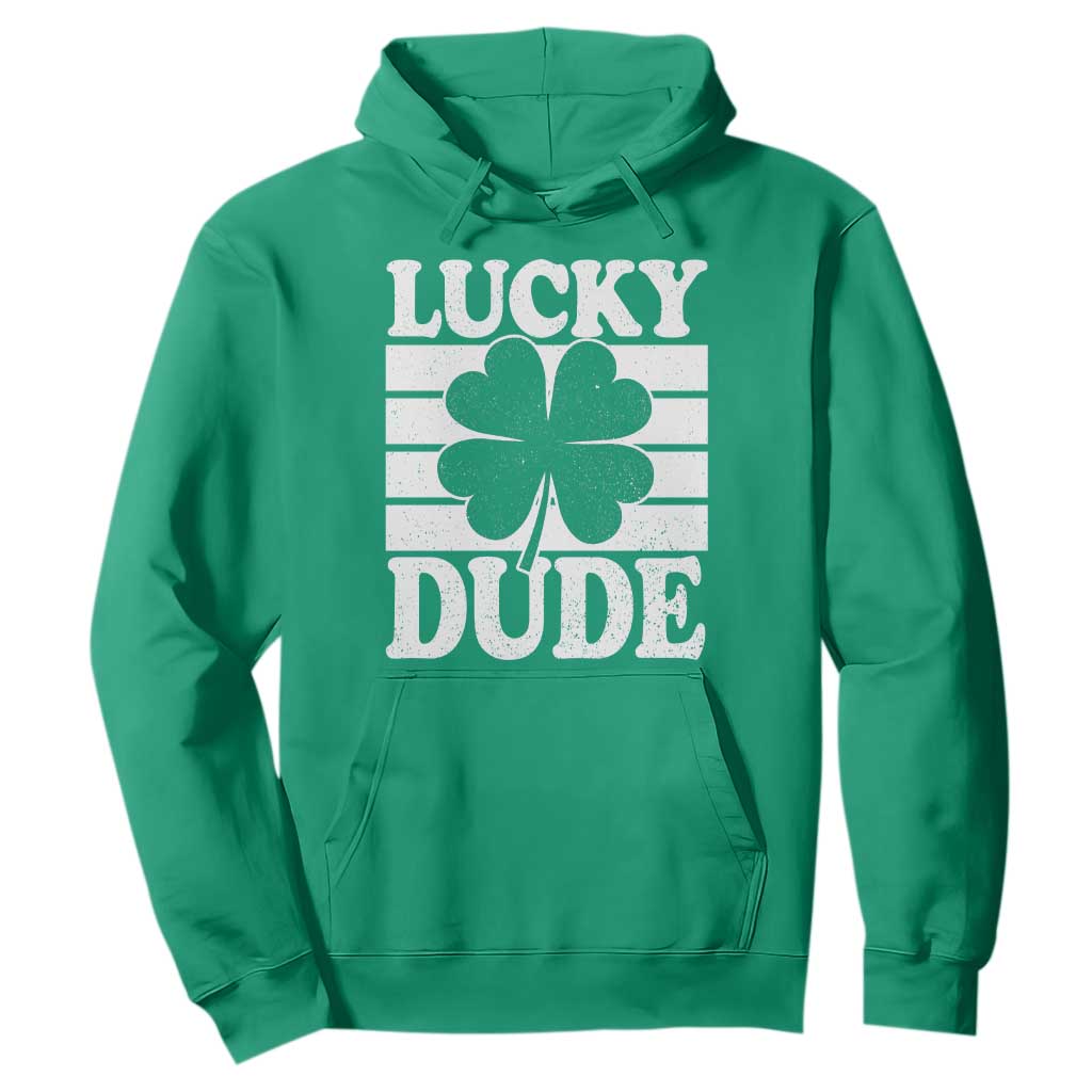 Funny Lucky Dude Hoodie Irish Boys St Patricks Day TS10 Irish Green Print Your Wear