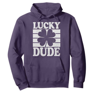 Funny Lucky Dude Hoodie Irish Boys St Patricks Day TS10 Purple Print Your Wear