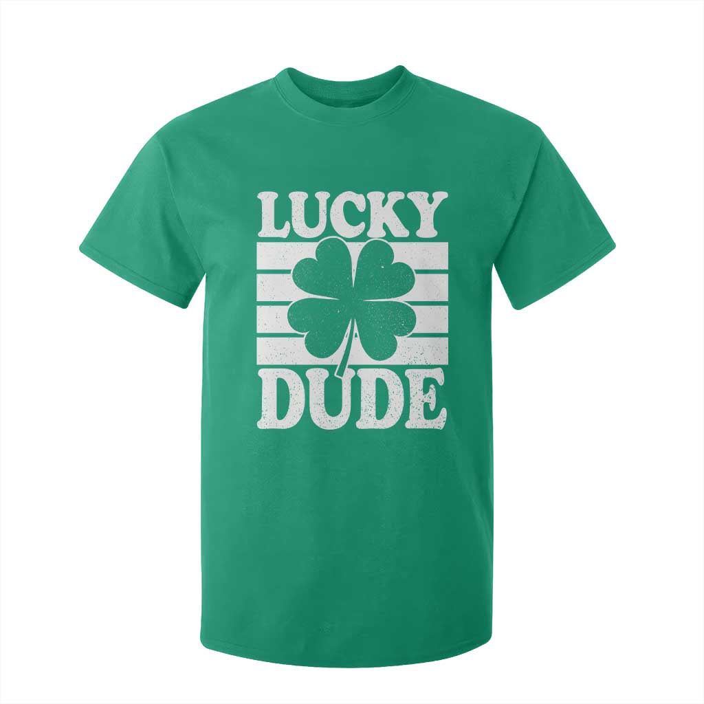 Funny Lucky Dude T Shirt For Kid Irish Boys St Patricks Day TS10 Irish Green Print Your Wear