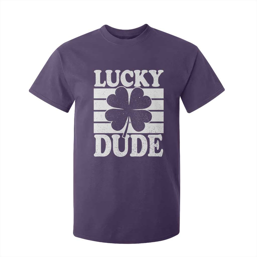 Funny Lucky Dude T Shirt For Kid Irish Boys St Patricks Day TS10 Purple Print Your Wear