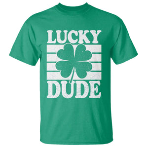 Funny Lucky Dude T Shirt Irish Boys St Patricks Day TS10 Irish Green Print Your Wear