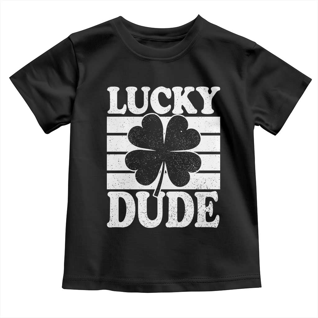 Funny Lucky Dude Toddler T Shirt Irish Boys St Patricks Day TS10 Black Print Your Wear