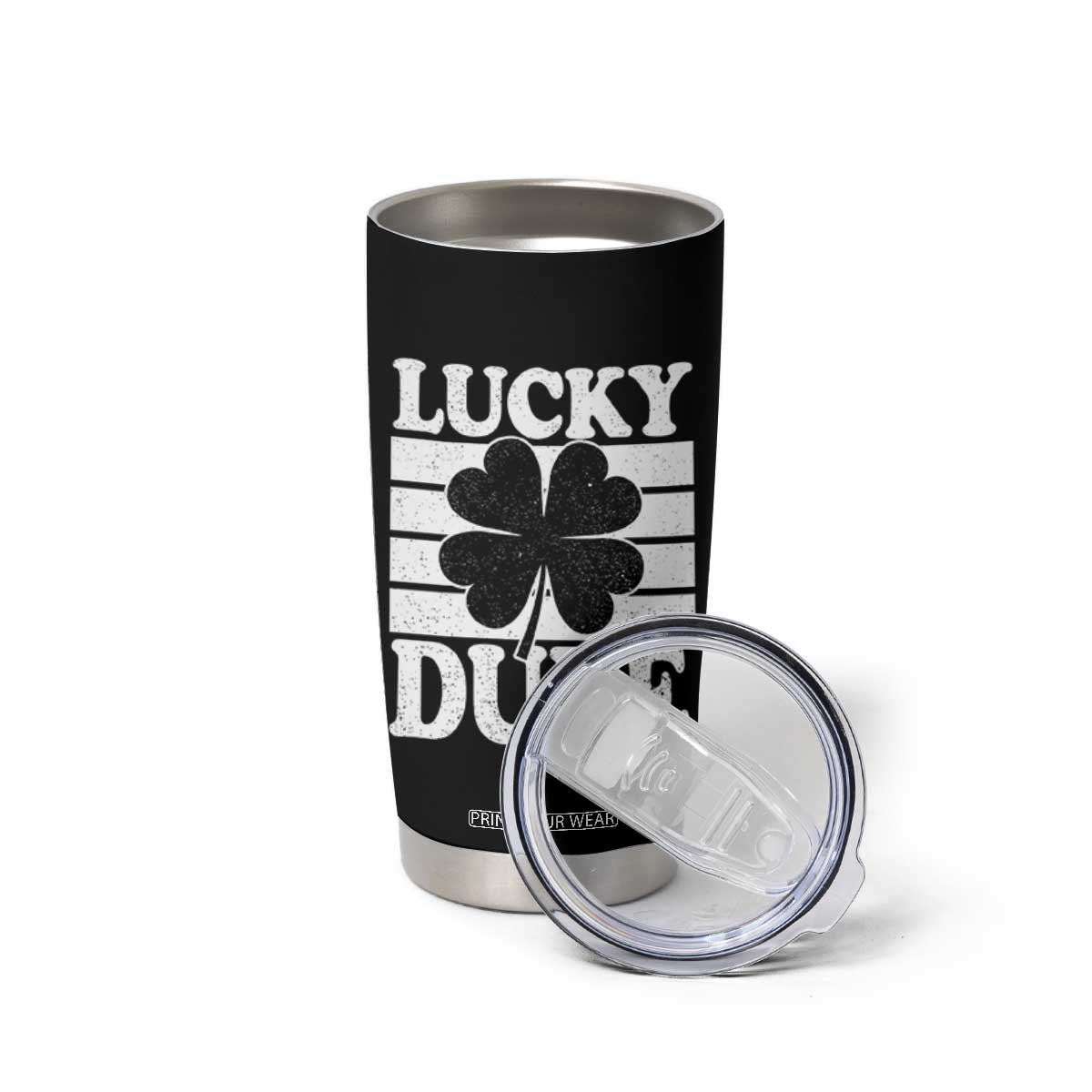 Funny Lucky Dude Tumbler Cup Irish Boys St Patricks Day TS10 Print Your Wear