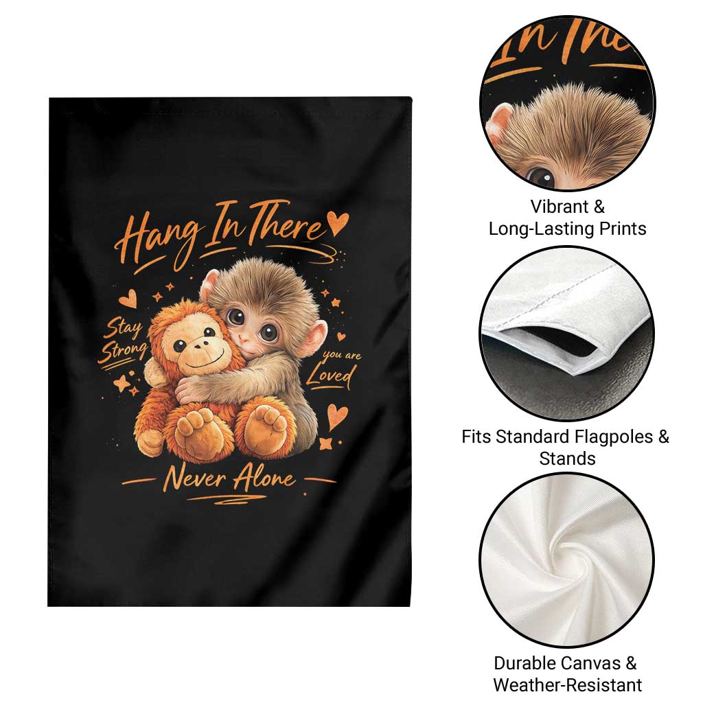 Cute Baby Monkey Punch Garden Flag Adorable Emotional Graphic Little Punch TS10 Print Your Wear