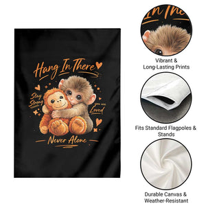 Cute Baby Monkey Punch Garden Flag Adorable Emotional Graphic Little Punch TS10 Print Your Wear
