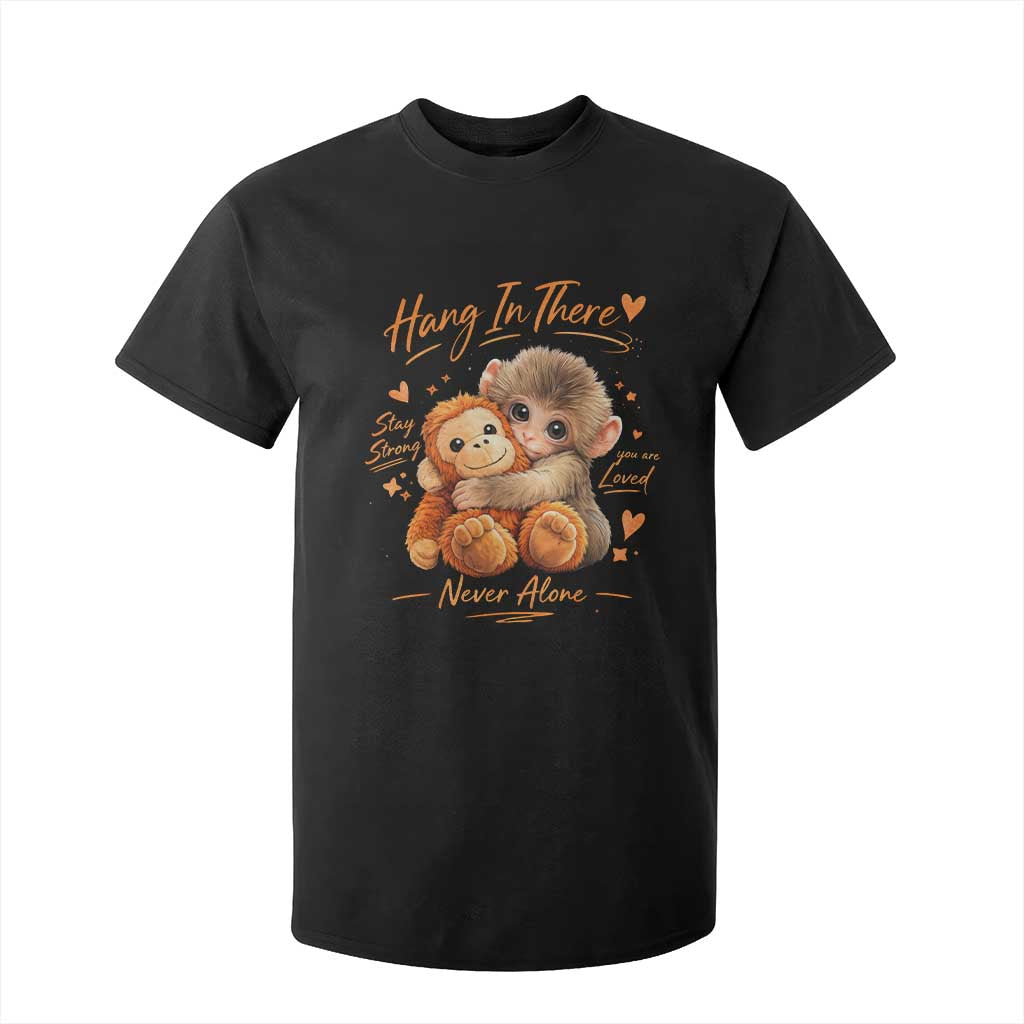 Cute Baby Monkey Punch T Shirt For Kid Adorable Emotional Graphic Little Punch TS10 Black Print Your Wear