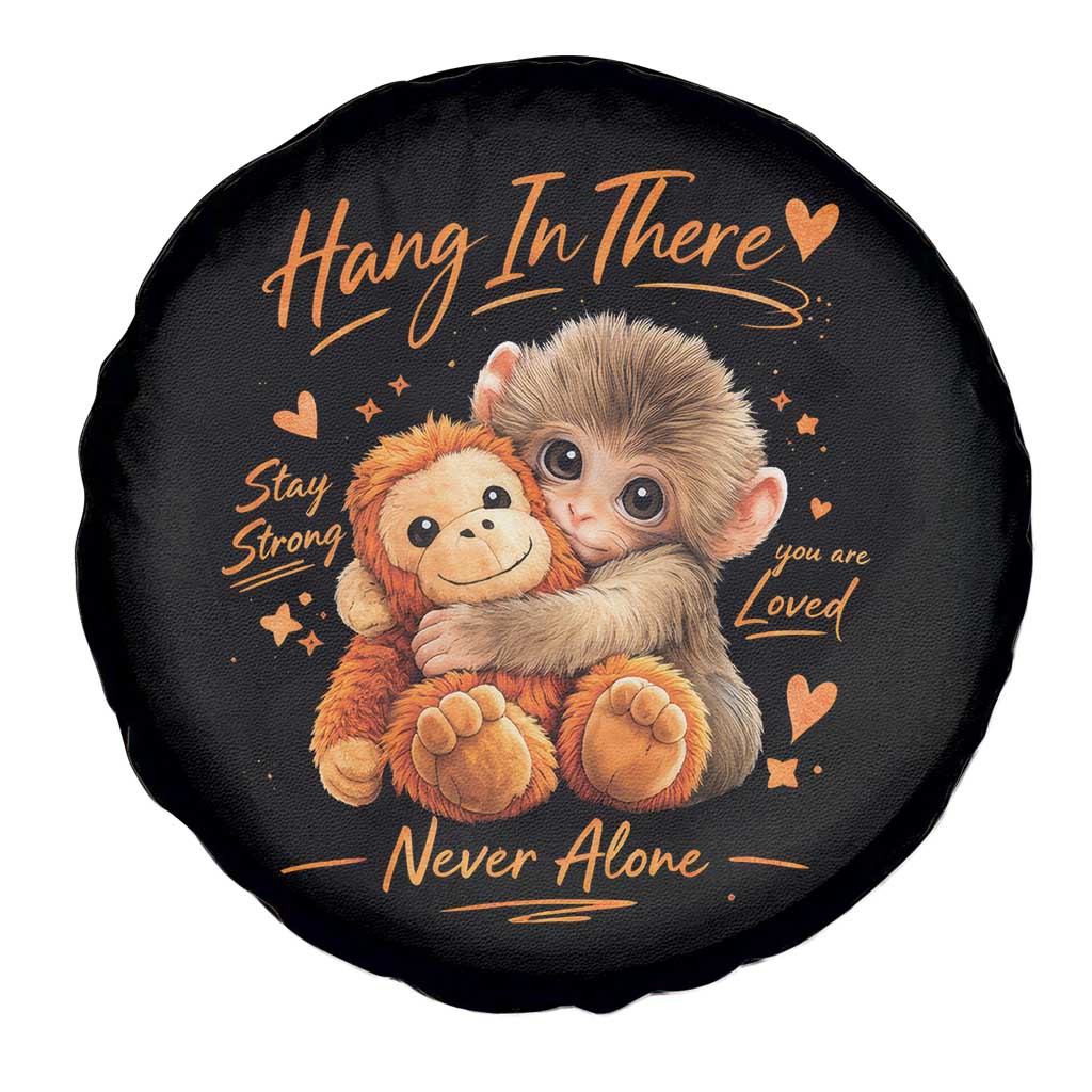 Cute Baby Monkey Punch Spare Tire Cover Adorable Emotional Graphic Little Punch TS10 Print Your Wear