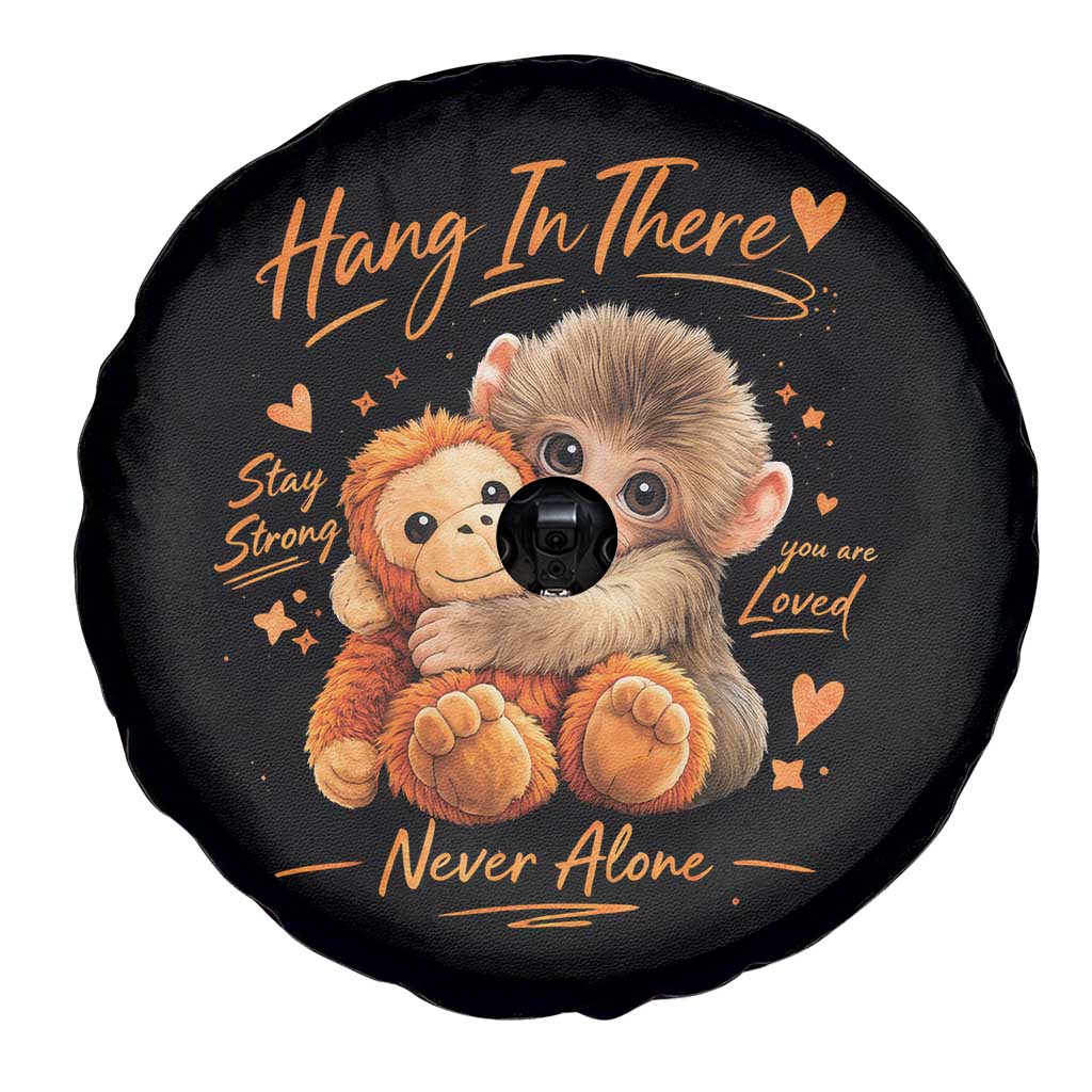 Cute Baby Monkey Punch Spare Tire Cover Adorable Emotional Graphic Little Punch TS10 Print Your Wear