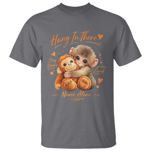 Cute Baby Monkey Punch T Shirt Adorable Emotional Graphic Little Punch TS10 Charcoal Print Your Wear
