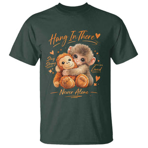 Cute Baby Monkey Punch T Shirt Adorable Emotional Graphic Little Punch TS10 Dark Forest Green Print Your Wear