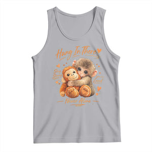 Cute Baby Monkey Punch Tank Top Adorable Emotional Graphic Little Punch TS10 Athletic Heather Print Your Wear