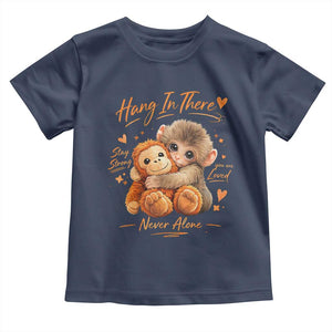 Cute Baby Monkey Punch Toddler T Shirt Adorable Emotional Graphic Little Punch TS10 Navy Print Your Wear