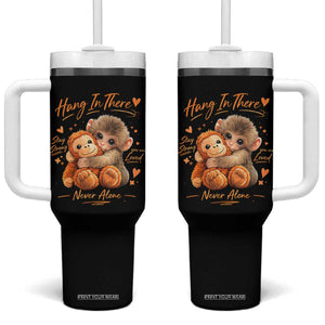 Cute Baby Monkey Punch Tumbler With Handle Adorable Emotional Graphic Little Punch TS10 One Size: 40 oz Black Print Your Wear