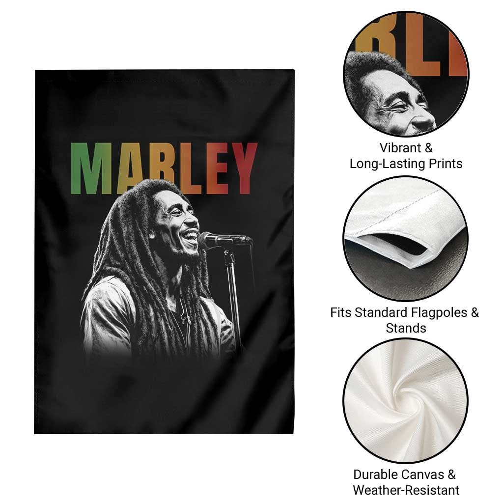Vintage Marley Garden Flag Rastaman Jamaica Jamaican Rasta Reggage Music TS10 Print Your Wear