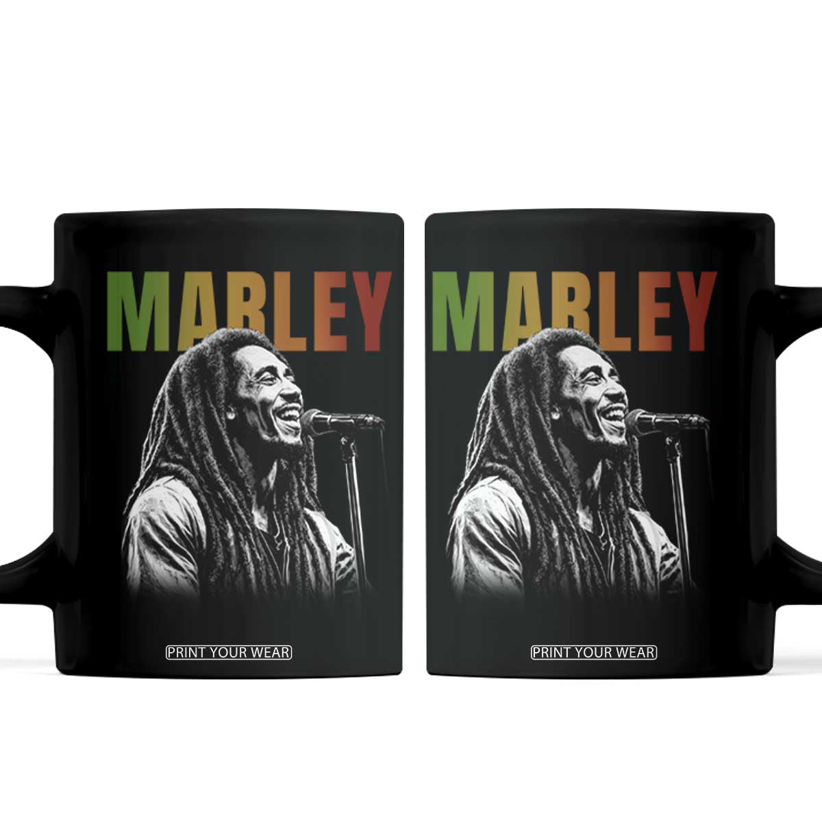 Vintage Marley Coffee Mug Rastaman Jamaica Jamaican Rasta Reggage Music TS10 Black Print Your Wear