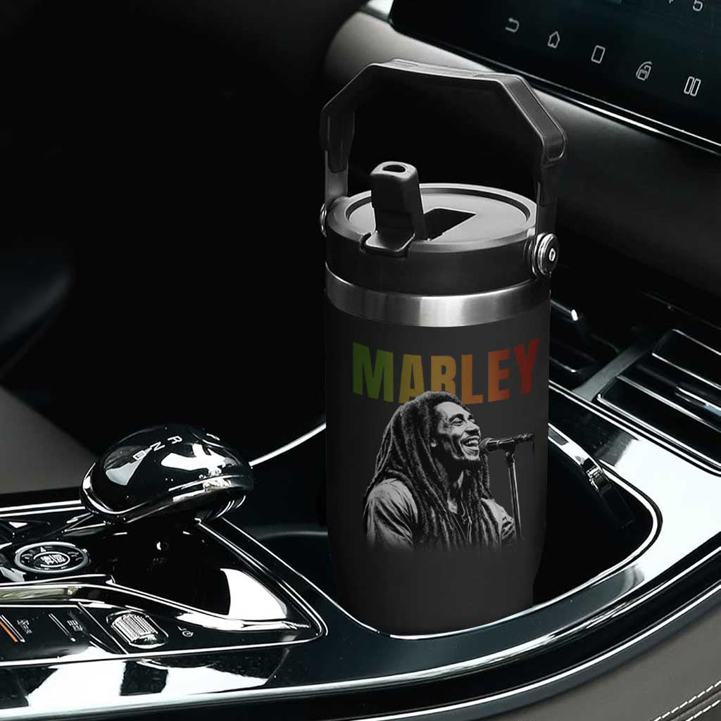 Vintage Marley Flip Straw Tumbler Rastaman Jamaica Jamaican Rasta Reggage Music TS10 Print Your Wear