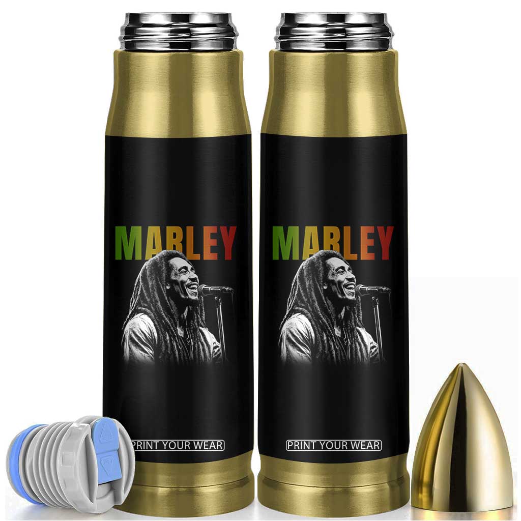 Vintage Marley Bullet Tumbler Rastaman Jamaica Jamaican Rasta Reggage Music TS10 Black Print Your Wear