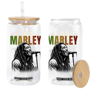 Vintage Marley Glass Can Rastaman Jamaica Jamaican Rasta Reggage Music TS10 Print Your Wear