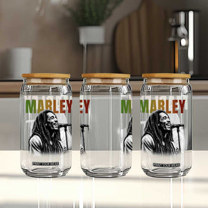 Vintage Marley Glass Can Rastaman Jamaica Jamaican Rasta Reggage Music TS10 Print Your Wear