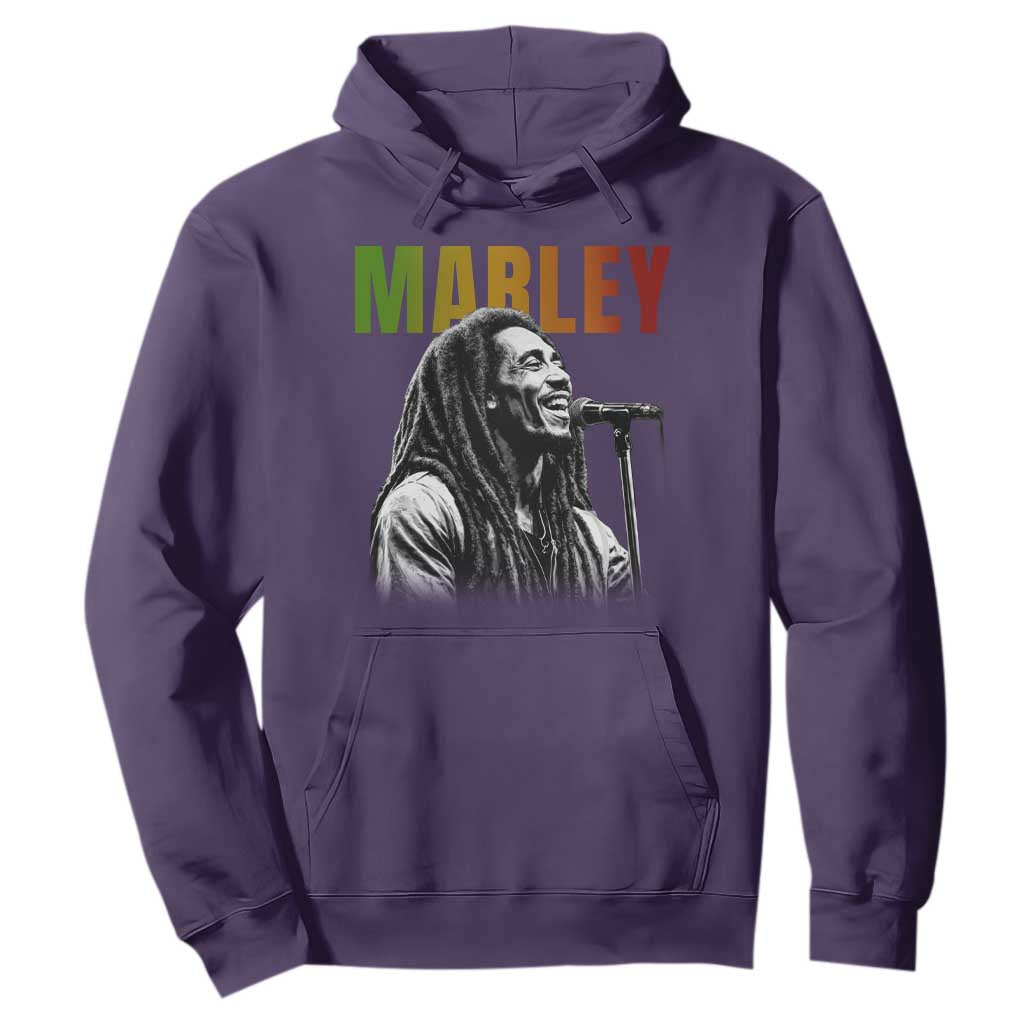 Vintage Marley Hoodie Rastaman Jamaica Jamaican Rasta Reggage Music TS10 Purple Print Your Wear