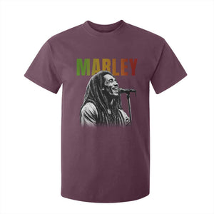 Vintage Marley T Shirt For Kid Rastaman Jamaica Jamaican Rasta Reggage Music TS10 Maroon Print Your Wear