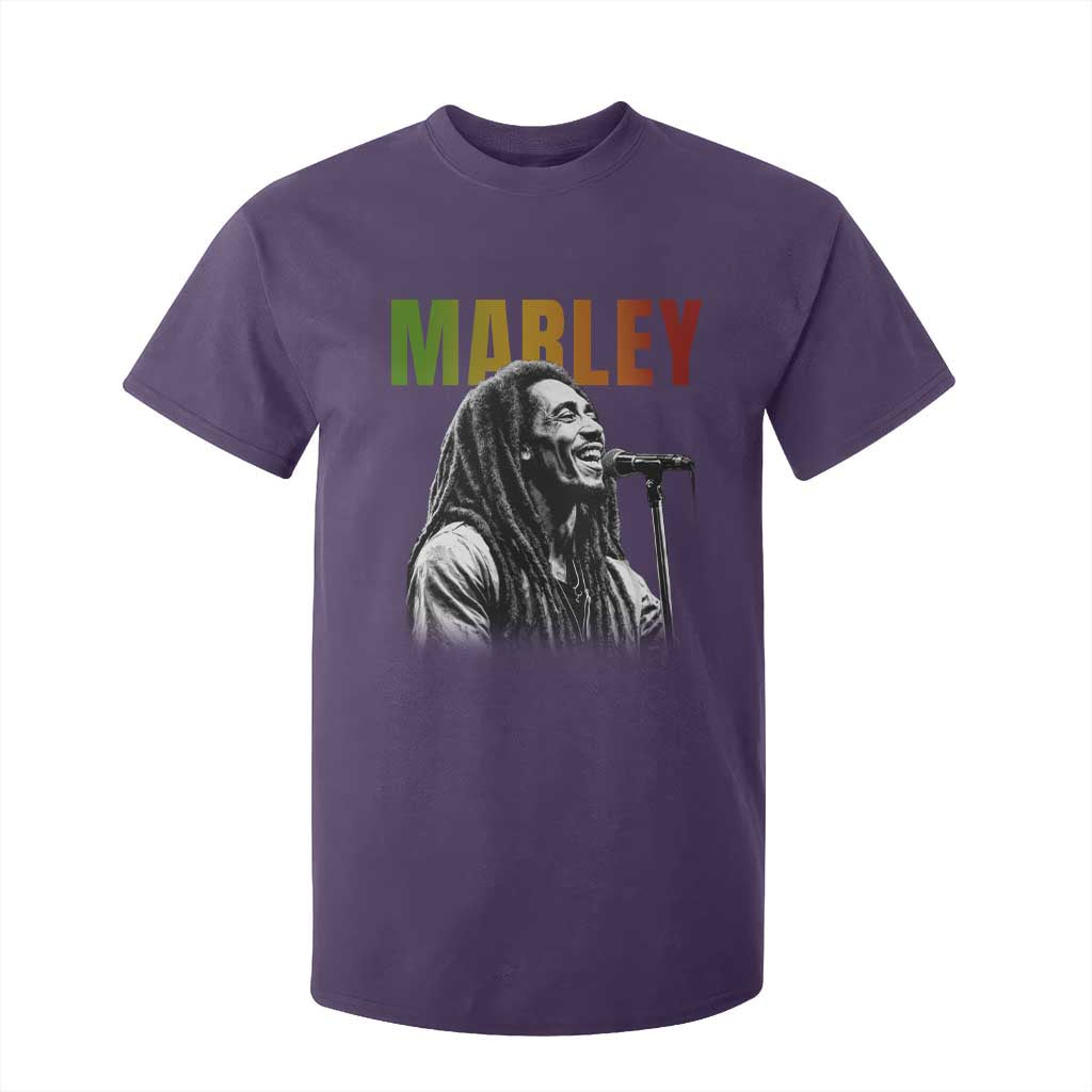 Vintage Marley T Shirt For Kid Rastaman Jamaica Jamaican Rasta Reggage Music TS10 Purple Print Your Wear