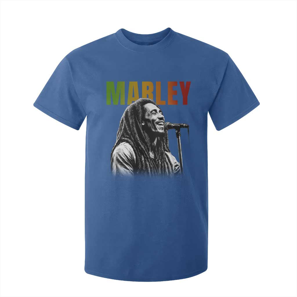 Vintage Marley T Shirt For Kid Rastaman Jamaica Jamaican Rasta Reggage Music TS10 Royal Blue Print Your Wear
