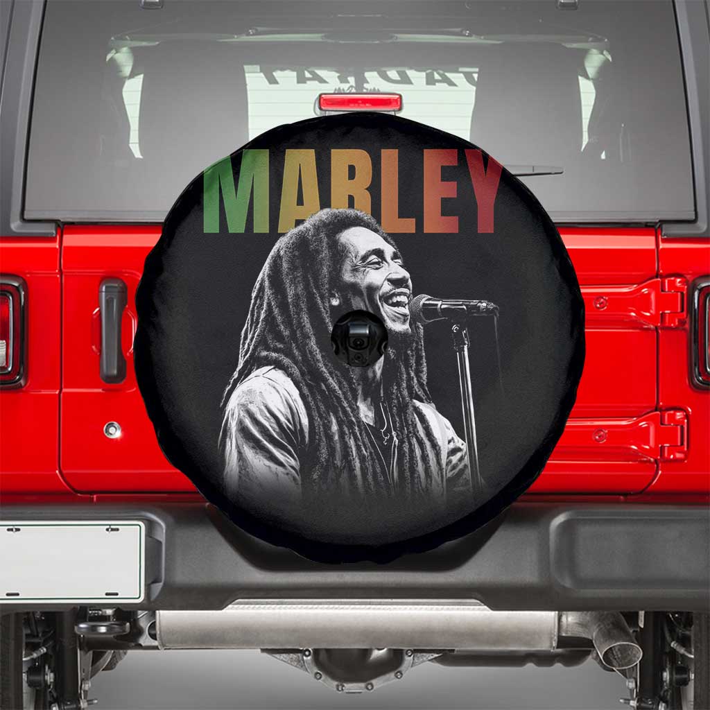 Vintage Marley Spare Tire Cover Rastaman Jamaica Jamaican Rasta Reggage Music TS10 Black Print Your Wear