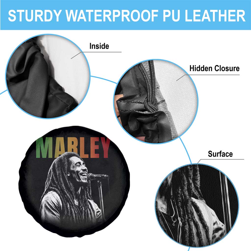 Vintage Marley Spare Tire Cover Rastaman Jamaica Jamaican Rasta Reggage Music TS10 Print Your Wear