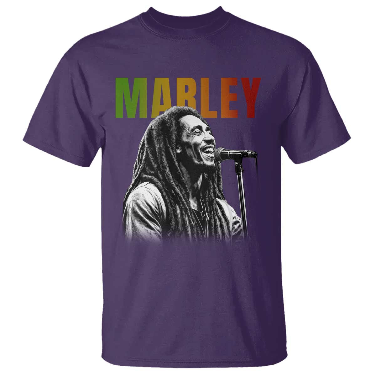 Vintage Marley T Shirt Rastaman Jamaica Jamaican Rasta Reggage Music TS10 Purple Print Your Wear
