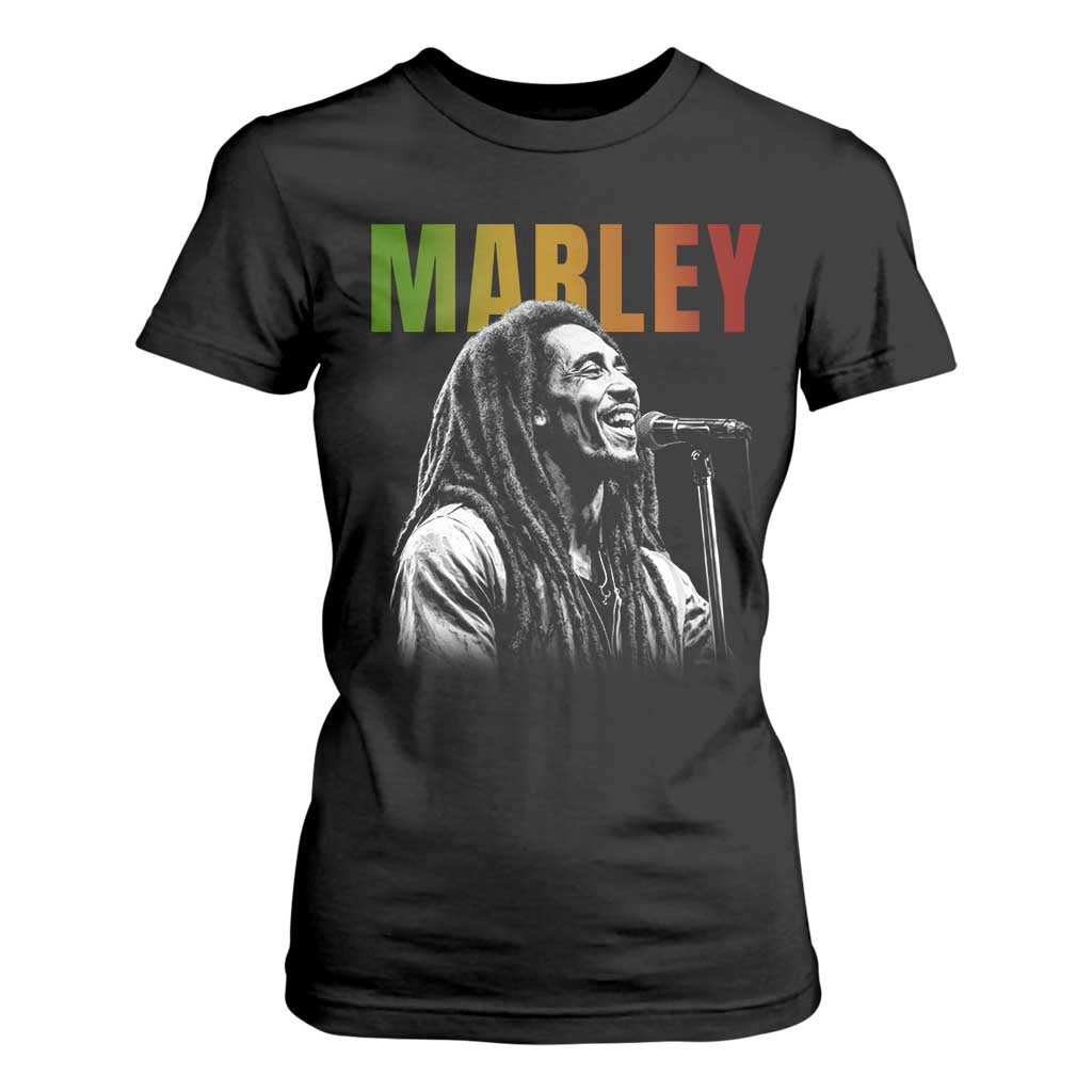 Vintage Marley T Shirt For Women Rastaman Jamaica Jamaican Rasta Reggage Music TS10 Black Print Your Wear