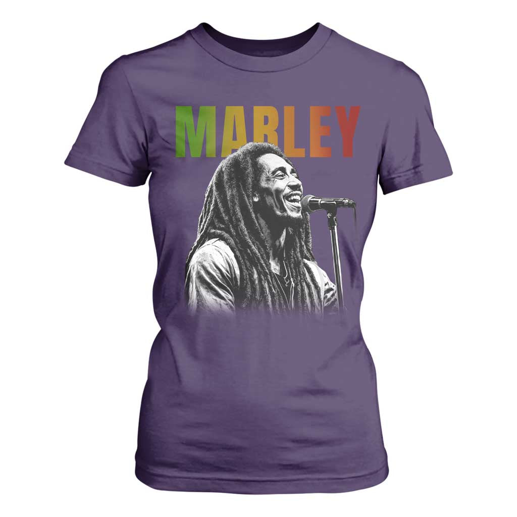 Vintage Marley T Shirt For Women Rastaman Jamaica Jamaican Rasta Reggage Music TS10 Purple Print Your Wear