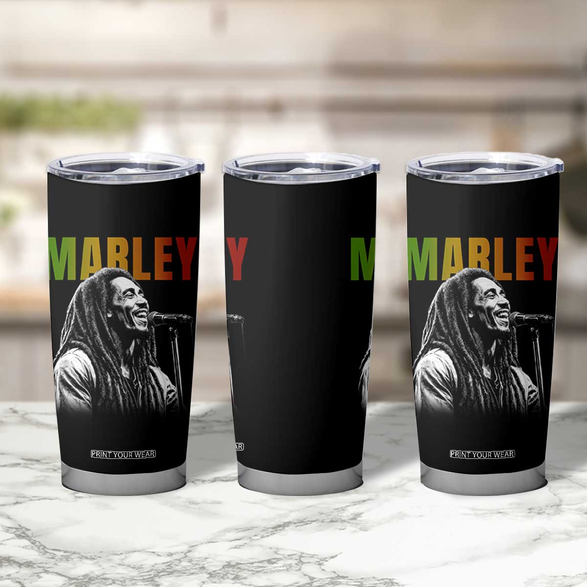 Vintage Marley Tumbler Cup Rastaman Jamaica Jamaican Rasta Reggage Music TS10 Print Your Wear