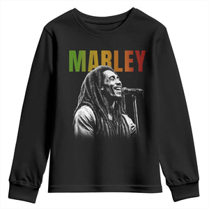 Vintage Marley Youth Sweatshirt Rastaman Jamaica Jamaican Rasta Reggage Music TS10 Black Print Your Wear
