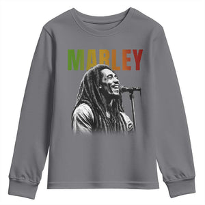 Vintage Marley Youth Sweatshirt Rastaman Jamaica Jamaican Rasta Reggage Music TS10 Charcoal Print Your Wear