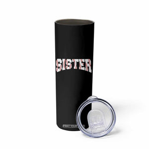 Baseball Sister Skinny Tumbler Retro Varsity Baseball Season Family TS10 Print Your Wear