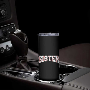 Baseball Sister Skinny Tumbler Retro Varsity Baseball Season Family TS10 Print Your Wear