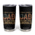 Just A Proud Dad That Didn't Raise Liberals Tumbler Cup Retro American Flag TS10 Black Print Your Wear